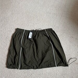 PrettyLittleThing Olive Mini Skirt